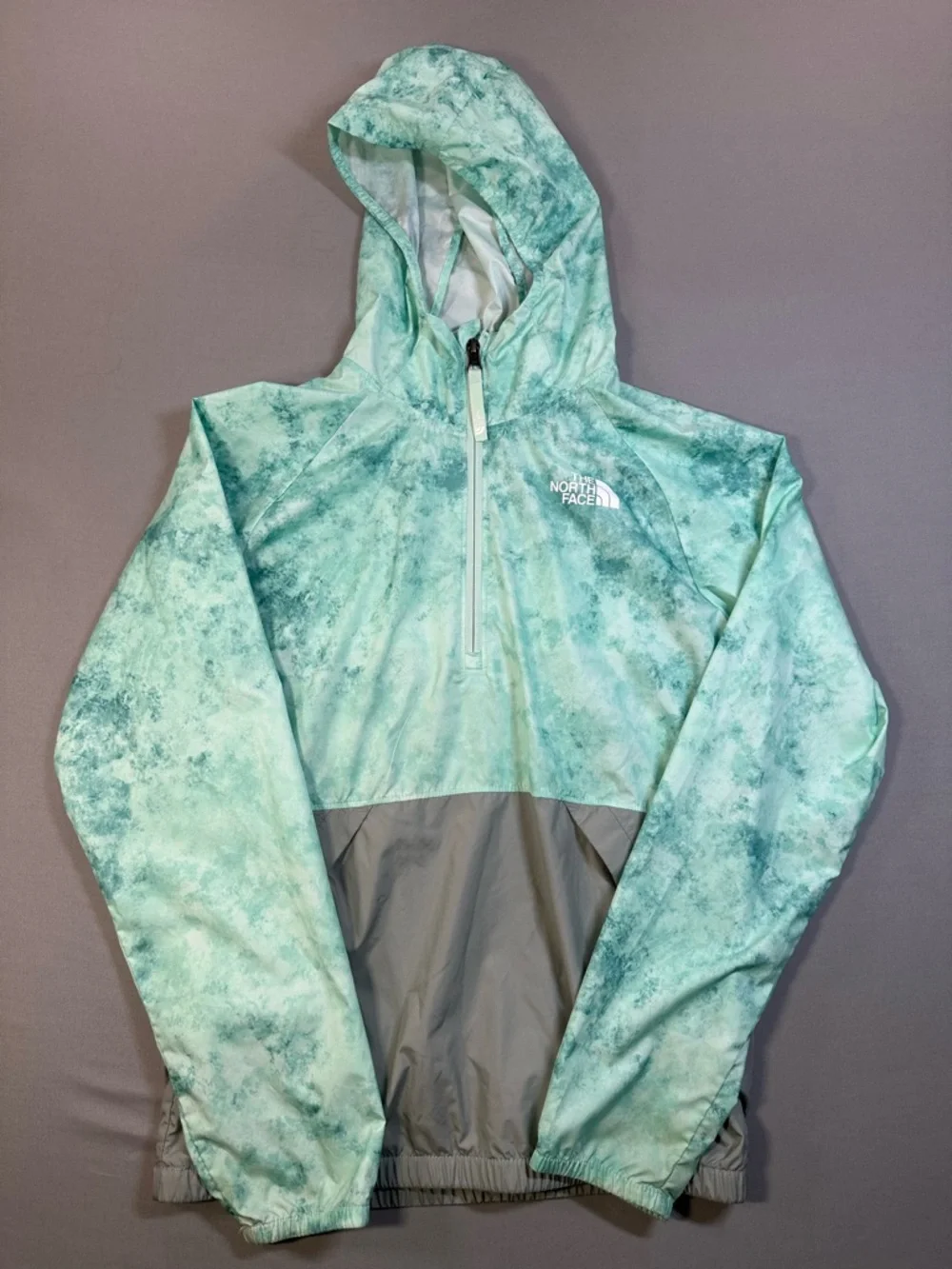 The North Face Packable Half-Zip Pullover Wind Hood Jacket - Youth Large 14/16